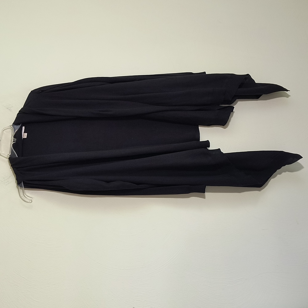 Boston Proper Black Spilt sleeve open front Shrug sz M - Picture 3 of 12